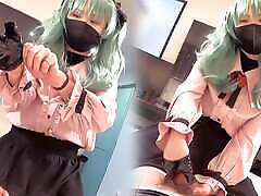 初音未来吸血鬼Cosplayer获取性交，日本无尽的动漫crossdresser角色扮演10