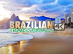BRAZILIAN TRANSSEXUALS: Grazyeli Silva & Leticia Antoneli Intimate Fuck
