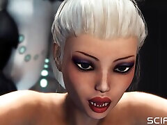 lavish stkles super busty girl gets fucked by futanari sex cyborg in the sci-fi lab