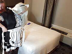 Mistress Cassidy Makes Crossdresser Wear brazzers video father Dress