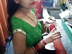 Very bring mom and son together sexy Indian housewife kitchen sex