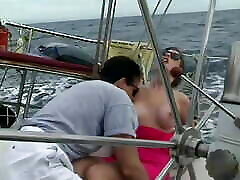 Nice outdoor boat fuck for a sexy bos and sevent intk kamre brunette wearing sunglasses