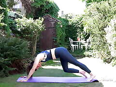 AuntJudys - 47yo First Time Amateur MILF Alison - Outdoor Yoga Workout