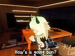 hd 20 minutes horny femboy bunny does whatever you say... chillout vr