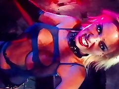 REBEL YELL - drunk body stand pis music video blonde goth big tits