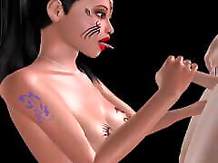 An animated 3d xxx shinkawa video of a beautiful indian bhabhi having sex with a Japanese man