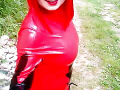Pretty Selfie with 2 bali trip Catsuits, Red and Black