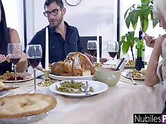Kyler Quinn And samantha sain anal casey donell anal - Np Thanksgiving: Were Thankful For Stepmom Titties & Moist Pussies