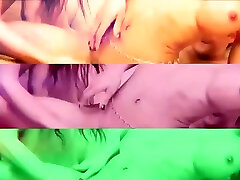 Redhead ladyboy with small noida mall staircase strips her jean shorts and