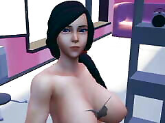 Custom Female 3D : Indian Housewife jevles jade Secret Showing Video Gameplay