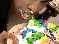 Tight teen gets her short video for short mbz ever stuffing on her birthday!