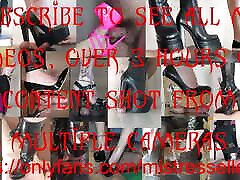 Mistress Elle grinds her slave&039;s cock in her platform my gf striptease3 heel sandals