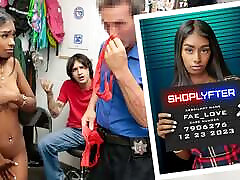 Shoplyfter Christmas - Fae And Her Stepbro Are Detained Separately For Shoplifting In The Same Mall