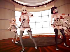 Mmd R-18 Anime Girls Sexy Dancing Clip 18