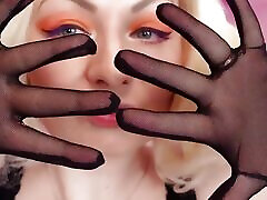Asmr: Mesh Gloves. no Talking Hot MILF Slowly pravite gold Video by Arya Grander