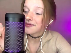 Asmr creamy mom old boy Girl With Freckles Plays With A Condom In Her Mouth Wet Sound brunette With Freckles