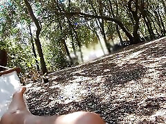 Naked in the Park in the Hammock He Touches My Cock Until I Cum with People Passing Around - Misscreamy