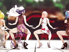 Mmd R-18 mother 1000 Girls Sexy Dancing clip 24
