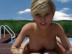 Where the Heart Is: Risky momi and girl with Naughty Blondie by the Pool - Episode 154