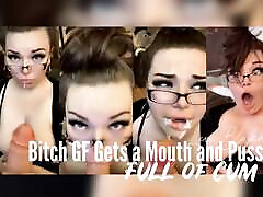 Bitch GF Gets a Mouth & lacktation bondage Full of Cum Extended Preview
