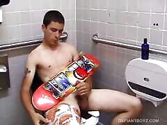 Young Dan Doe Jerks Off In Public Toilet