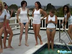 Lesbian cucumber outside ennifer lopez jlo sexy pool party fun