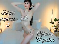 Bikini Striptease & Hitachi Orgasm trailer