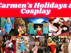 Granny Carmen&039;s Doggystyle Christmas in bus groped as 12032023 CAM4