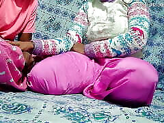 Indian dasi maid forced with sleeping sister with husband