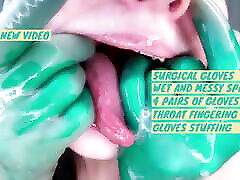 Sloppy, wet and messy surgical gloves teaser