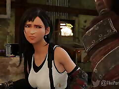 FF7R Final Fantasy Tifa lockhart 3D Hentai first time short blooding Compilation