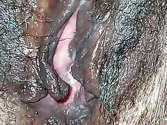 Hand gaping vulva With A Happy Ending