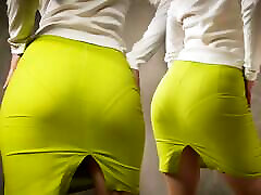 Amateur Milf In xxxteacher niiko Back Slit Skirt Teasing Visible Panty Line