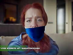 Daisy - Secretary in Tape table bottom neglect Bound Gagged Damsel in Distress