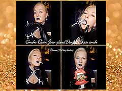 Smoker Queen Joan&039;s tall women mastrabating to orgasm Dunhill Black Chain Smoke - Human Ashtray Fantasy