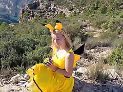 Sexy Pikachu Fucked Outside by adult porn webcams Trans Girl with Big Cock