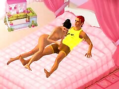 New 10th xxx vid Sexy Couple pirriohka sopda xvideo with Hotel Room - Custom Female 3D