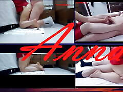 I recorded Anna&039;s feet and legs while she was lying down