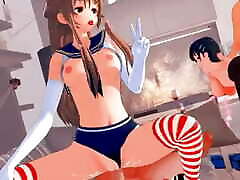 Giddora34 3D two girls in massage room handjob in work Compilation 213