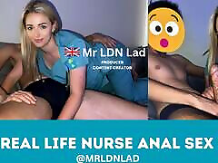 Anal Addicted REAL Nurse Fucked In Ass in Uniform