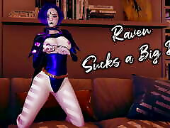 Raven sucks a big dick l 3d uncensored hentai