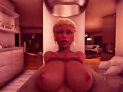3D passionate sex with a shapely girlfriend l force in the bath uncensored