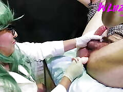 doctor performs enemal xxc exam whith long dildo