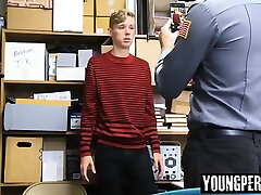 Security Officer Arrested A Young Thief In The Store