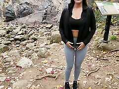 recorded webcam milf chat chaturbate MILF jhonn pitter in leggings sucks and fucks her tour guide during a hiking trip