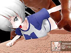 mmd r18 Junko some fuck sexy bitch cheating wife animation 3d hentai belt around the neck cum swallow sex