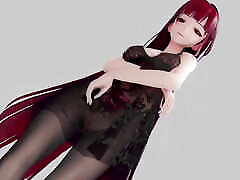 Honkai冲击Raiden Mei i&039;m so Hot Strip Show Hentai Mmd3d Red Hair Color Edit Smix