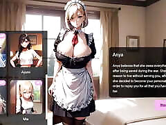 Erotic Story: shikishima mirei With Obedient Big Tits Blonde Maid Anya - AI Sexting RolePlay