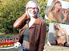 German Scout - Fit sunny lionyne Glasses Girl Vivi Vallentine Pickup and Talk to Casting Fuck