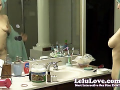 Lelu Love-Voyeur Spying On 2017 xxx badroom Oiling Blowdry